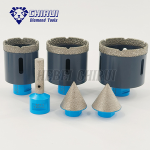 Kim cương vương miện đá cẩm thạch lỗ Saw Opener lõi khoan bit và lưỡi cưa Kit Set Box cho sứ gốm sứ gạch - Product Image 4