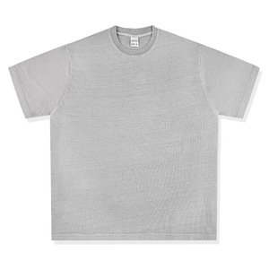 Hip Hop lavé à l'acide coupe ample t-shirts unisexe impression personnalisée blanc Vintage noir coton t-shirt 260GSM surdimensionné t-shirt hommes - Product Image 3