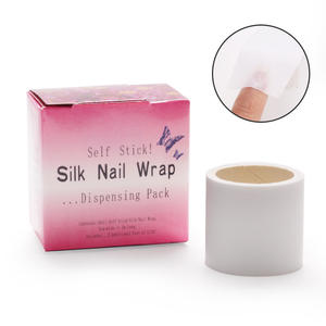 Ruban de protection des ongles en soie blanche 1 mètre Bande de soie auto-adhésive pour la réparation et le renforcement des ongles abîmés - Product Image 1