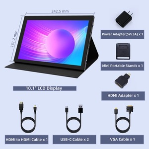 Pantalla Ras Pberry <span class=keywords><strong>PI</strong></span> HD/MI de 10,1 pulgadas, pantalla táctil capacitiva IPS de 1280*800, carcasa de hierro con altavoz - Product Image 5