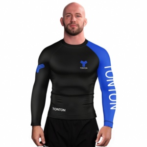 Chemises de compression à manches longues pour hommes Logo personnalisé Judo Running Polyester Guards Rash Guard - Product Image 1