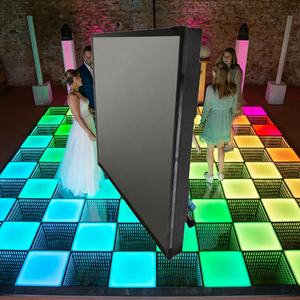 Magnete impermeabile specchio 3D Led pista da ballo RGB 3 in1 pannelli stuoie piastrelle per Nightclub Dj <span class=keywords><strong>T</strong></span> Show decorazione di nozze - Product Image 4