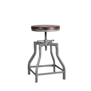 Chaises de bistrot français commercial industriel chaise d'ascenseur de tige de <span class=keywords><strong>vis</strong></span> <span class=keywords><strong>tabouret</strong></span> en <span class=keywords><strong>bois</strong></span> de base de fer de cru pour l'hôtel de bistro de restaurant - Product Image 2