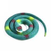 Brinquedo de cobra de borracha tpr realista, brinquedo realista de cobra de borracha, verde personalizado, para crianças, 2019