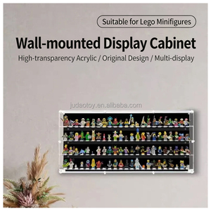Vitrine murale pour figurines, boîte de rangement anti-poussière en acrylique, pour briques MOC, modèles de collection, vitrine transparente - Product Image 2