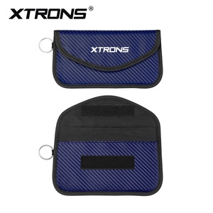 XTRONS Pochette Faraday anti-RFID pour clés de voiture 6 pouces bleue, Étui de protection antivol pour télécommandes - Product Image 4