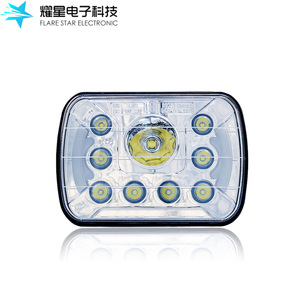 Flare Star Electronic 5x7 <b>Led</b> <b>Headlight</b> 12V 70W 15000Lm 6000K Universal Fit For Car Retrofit Upgrade - Product Image 1