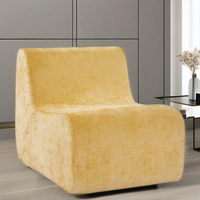Chaise canapé simple ergonomique au design minimaliste moderne Mobilier de maison Mobilier d'angle de salon en tissu