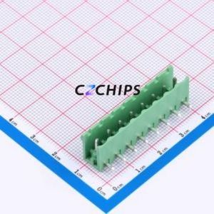 DB2ER-5.0-8P-GN Plug-in Terminal Block P=5mm Connector Board-to-Board / Socket - Open 1x8P 5mm Green - Product Image 1