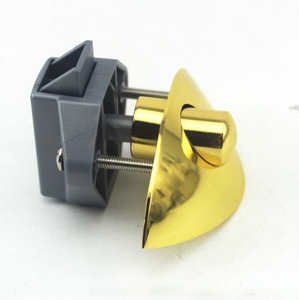 YH1799 אבץ סגסוגת חצי ירח ידית Push נעילת תפס ידית קרוון RV ארון מגירת נעילה - Product Image 3