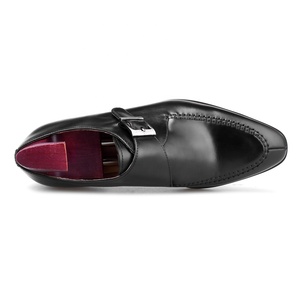 ALF8-KB10 Zapatos Formales de Cuero Genuino con Acabado Patinado de Alta Gama, Zapatos de Vestir Monk para Hombre, Estilo <span class=keywords><strong>Italiano</strong></span> - Product Image 5