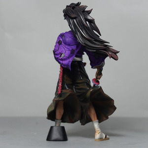 Menglin 24CM Figura de PVC de Anime/<span class=keywords><strong>Manga</strong></span> Demon Slayer: <span class=keywords><strong>Kimetsu</strong></span> no Yaiba, Versión de Pie Figura de Kokushibo con Katana, Estatua Decorativa para el Hogar, Regalo - Product Image 5