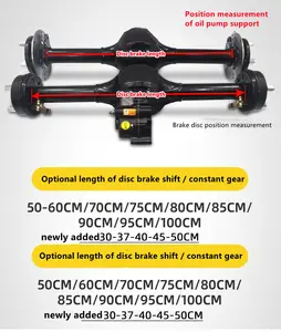 Poros Belakang Rem Cakram Roda Tiga Elektrik Rakitan Motor Daya Tinggi Gigi Rendah Refitting Seluruh Aksesori Kendaraan Motor Dc