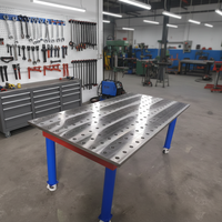 Meja Kerja Las 2D Industri Bersertifikasi CE dengan Alat Jig, Meja Las Presisi Tinggi, Dapat Disesuaikan