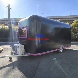 Remolque Multifuncional para Pizza, Mini Remolque de Acero Inoxidable para Comida Rápida, Carritos de Equipamiento Móvil para Venta - Product Image 3