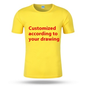 T-shirt girocollo da uomo personalizzata ad asciugatura rapida per pubblicità transfrontaliera, abbigliamento da lavoro con stampa logo per il commercio estero - Product Image 4