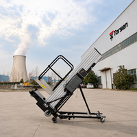 Plateforme de travail aérien mobile à mât unique en aluminium de 6,7-14 m, capacité de levage verticale de 120-150 kg, pour l'entretien en intérieur