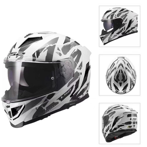 Casque de moto LS2, design intégral, double visière, unisexe, course sportive, polyvalence quatre saisons, anti-buée FF818 - Product Image 3