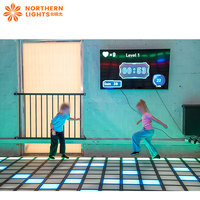 Nouveau jeu actif interactif avec éclairage LED RGB pour sol, jeu de danse interactif avec éclairage LED pour sol, 30*30cm