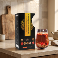 Thé de santé premium aux dix trésors de ginseng chinois, saveur rein, pour hommes et femmes, 15 sachets, 150g, boîte emballée
