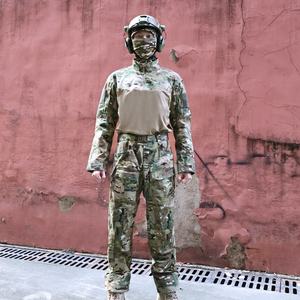 Factory Direct Wholesale Men's Camo Tactical Combat Shirt High Quality Hunting Camouflage for Outdoor Enthusiasts - Product Image 2