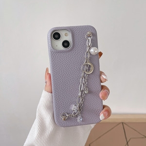 เคสโทรศัพท์หนัง PU ประดับมุก & สายโซ่สำหรับ <span class=keywords><strong>Samsung</strong></span> S25 S24 S22 S23อัลตร้าเคสโทรศัพท์ทันสมัยพร้อมจี้รูปดวงจันทร์และคริสตัล - Product Image 6