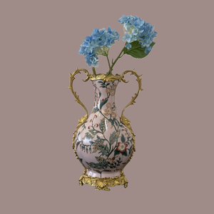 Florero de cerámica grande-Decoración de sala de estar retro de estilo europeo - Product Image 3