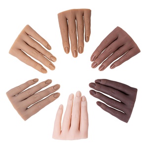Manicura de silicona <span class=keywords><strong>para</strong></span> entrenamiento de <span class=keywords><strong>uñas</strong></span>, modelo de manicura <span class=keywords><strong>para</strong></span> <span class=keywords><strong>uñas</strong></span> acrílicas, entrenador <span class=keywords><strong>realista</strong></span> - Product Image 2