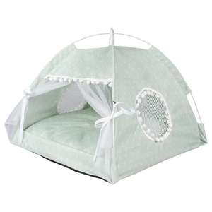 Schattige Indoor Ademende <span class=keywords><strong>Pet</strong></span> Tent Met Bed Patroon Draagbare Hond En Kat Huis Voor Kleine Dieren - Product Image 6