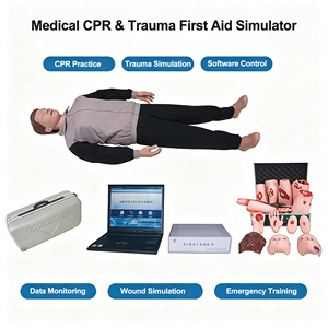 Simulador de RCP y Primeros Auxilios para Traumatismos de Cuerpo Completo, Modelo de Simulación de Heridas Controlado por Software para Equipos de Enseñanza de Emergencias Médicas - Product Image 3