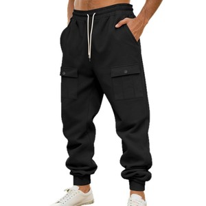 Pantalones Cargo de Talla Grande para Hombre, Estilo Informal, Diseño Moderno, Estilo Recto, Ropa de Segunda Mano al por Mayor, 100% Poliéster, Pantalones Casuales de Trabajo - Product Image 1
