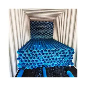 5 pulgadas 113mm 125mm 250mm azul alta presión pozo profundo ranurado tubería de carcasa de PVC para sala de perforación para pozos tuberías de agua de PVC