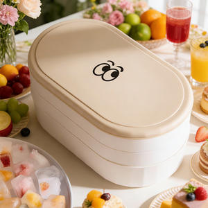 เครื่องทำน้ำแข็ง B-72 ขนาดใหญ่ ความจุเยอะ ตัวเครื่องพลาสติก รูปทรงลูกบาศก์ สำหรับใช้ในบ้าน ดีไซน์การ์ตูน - Product Image 1