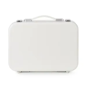 Роскошный Жесткий чемодан высокого качества со светодиодным переносным косметичком, органайзер, косметичка, коробка для косметики, модный простой 50 чехол