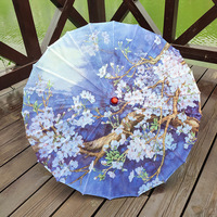 Parapluie de mariage en papier éthiopien personnalisé tout design logo Parapluie artisanal uni fait à la main avec manche en bois