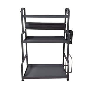 Estante de Almacenamiento de Especias de Acero al Carbono de 2/3 Niveles, 30/40/50 cm, Resistente, Capacidad de Carga de 90 kg, Diseño Moderno Multifuncional, Entrega Rápida - Product Image 1