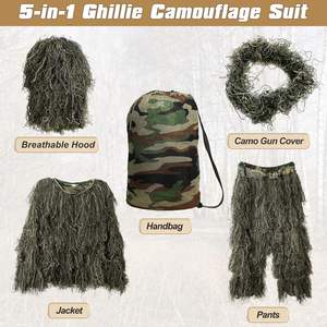 Weiteli verde mimetico Ghillie vestito per la caccia all'aperto giungla abiti da caccia Woodland mimetico Ghillie Suit - Product Image 2
