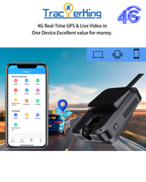 TrackerKing Mini 4G LTE GPS Tracker Dash Cam con Cámara, Video en Tiempo Real, Rastreo GPS de Vehículos, Dashcam