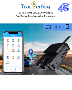 TrackerKing Mini 4G LTE GPS <b>Tracker</b> Dash Cam with Camera Real Time Video Vehicle GPS Tracking Dashcam - Product Image 4