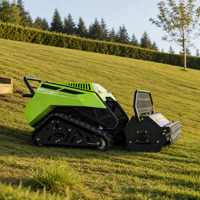 Tondeuse à gazon tout-terrain à moteur essence, best-seller, avec chenilles en caoutchouc agricoles, robot tondeuse télécommandé