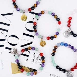 Pulsera <span class=keywords><strong>de</strong></span> Cuarzo Rosa con Cuentas <span class=keywords><strong>de</strong></span> Cristal Multicolor y <span class=keywords><strong>Árbol</strong></span> <span class=keywords><strong>de</strong></span> <span class=keywords><strong>la</strong></span> <span class=keywords><strong>Vida</strong></span>, Joyería <span class=keywords><strong>de</strong></span> Moda para Hombre y Mujer, Gran Venta - Product Image 3