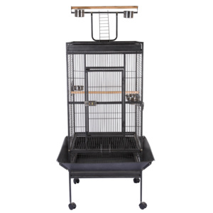 Vente en gros de <span class=keywords><strong>cage</strong></span> à oiseaux en acier moderne noir massif de 170 cm, style martelage, <span class=keywords><strong>cage</strong></span> à oiseaux contemporaine pour la reproduction d'oiseaux, volière, emballée - Product Image 6