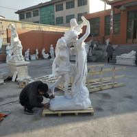 PAIA Custom-Size Marble Stone Pedestal Sculpture Modern Eastern Design Life-Size Durable Polished Statue Church Indoor Outdoor