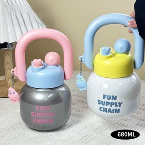 Tasse portable à double poignée et <span class=keywords><strong>seau</strong></span> spatial Big Belly pour <span class=keywords><strong>eau</strong></span> bouillante Kit de tonne en plastique mignon - Product Image 2