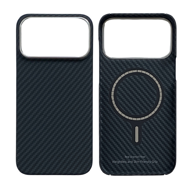 Bestselling Wholesale Factory Price Aramid Fiber Phone Case Carbon Fiber Pattern Protective Cover for iPhone 17 Pro Max Phones
