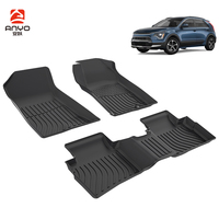 OEM Neue Allwetter-Gummi-TPE-Fußmatten Vorne Hinten Kofferraummatte für Kia Niro PHEV Plug-In Hybrid 2022-2025 RHD Innenraummatte