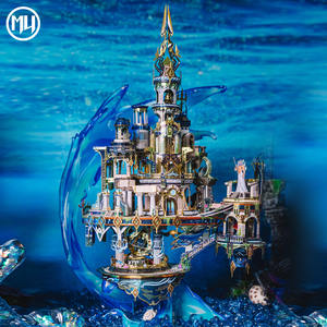 Rompecabezas Metálico 3D <span class=keywords><strong>MU</strong></span>, Mejor Precio, Kits de Modelo de Atlántida, Arquitectura de Construcción Personalizada, Mundo Perdido, Rompecabezas, Decoración del Hogar - Product Image 5