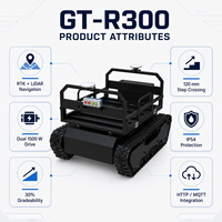Robot de transport de marchandises Follow-me pour vergers et fermes, avec navigation RTK LiDAR et charge utile de 200 kg