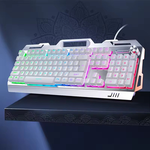 Nuevo Combo de Teclado Mecánico RGB con Retroiluminación, Mouse y Auriculares con Cable para Juegos de Escritorio, 104 Teclas - Product Image 3