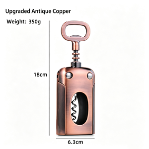 Tire-bouchon à levier en alliage de zinc, ouvre-bouteille multifonction pour vin rouge et bière, outil d'ouverture de vin portable pour la cuisine domestique - Product Image 6